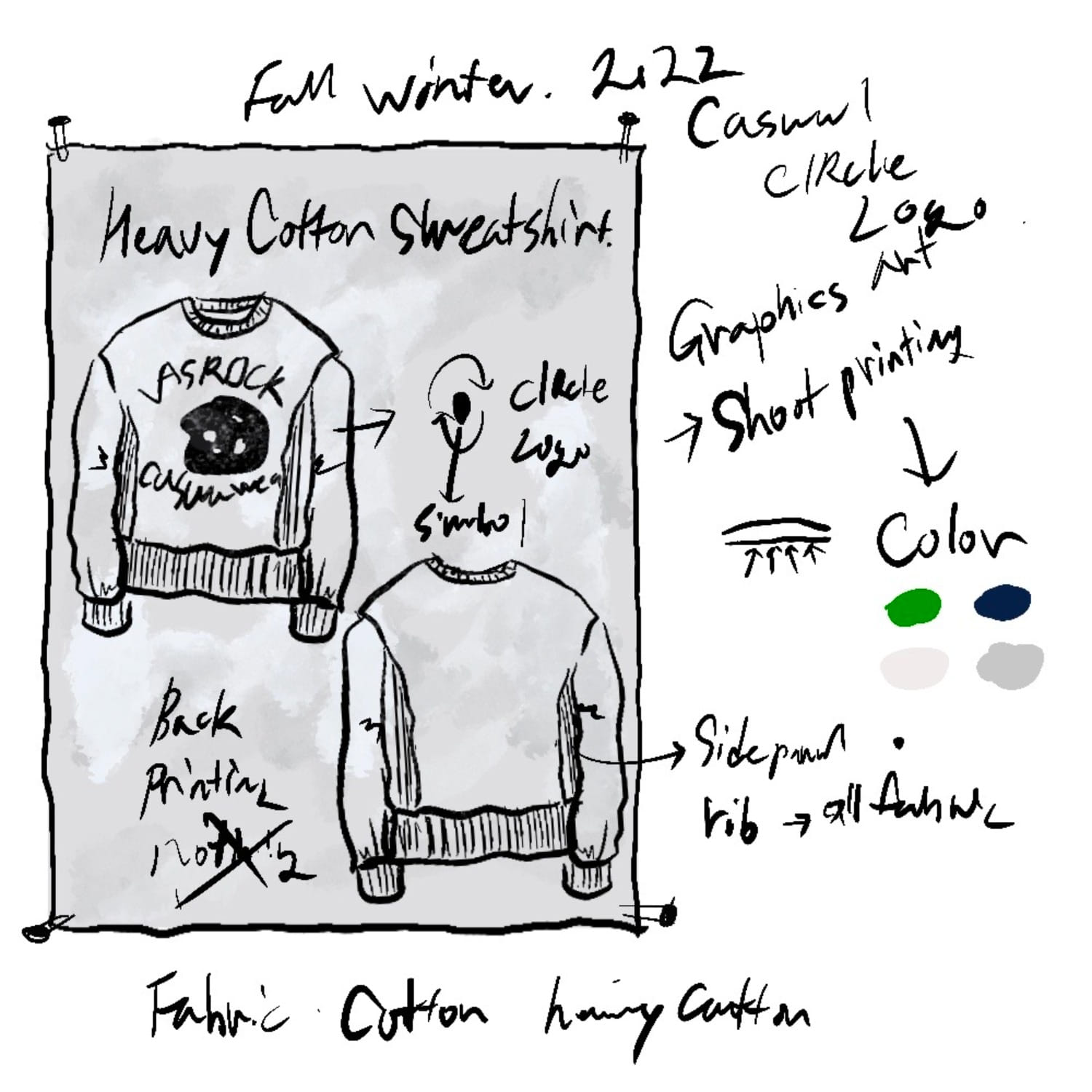 VASROCK,Heavy cotton sweatshirts