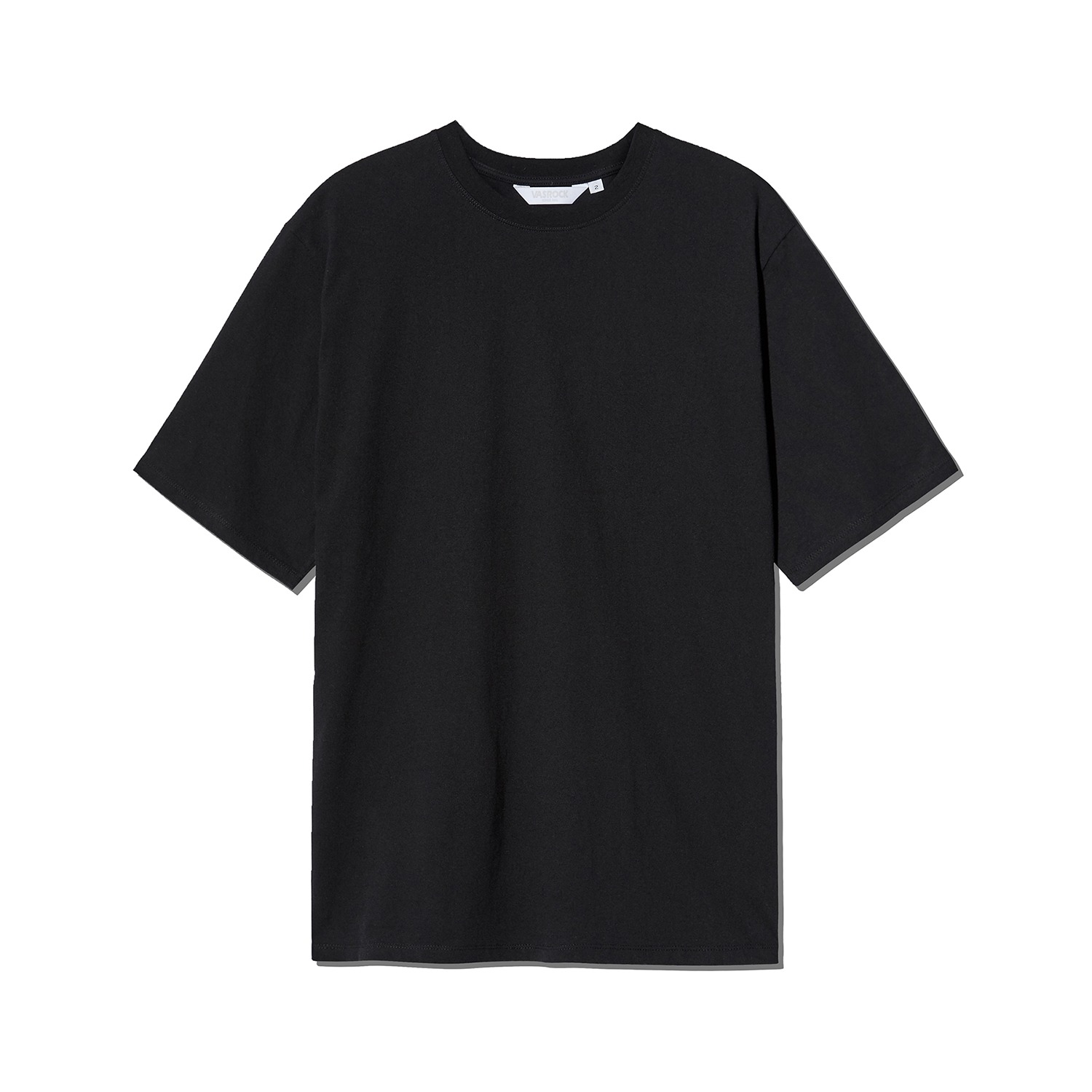 VASROCK,Side Square Short Sleeve T-shirt Black