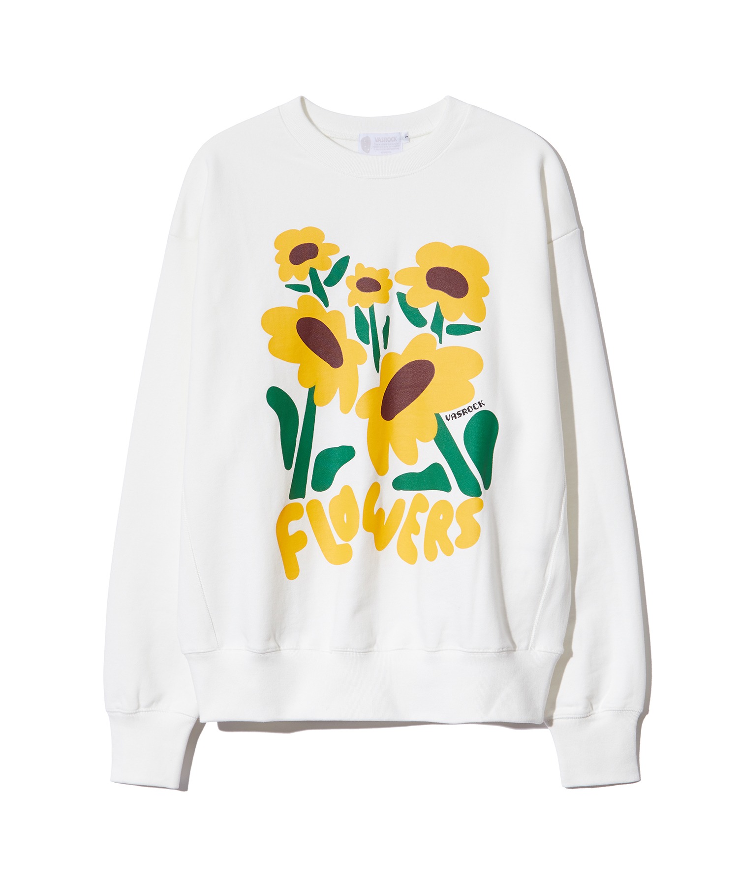 VASROCK,Sunflower Sweatshirt White