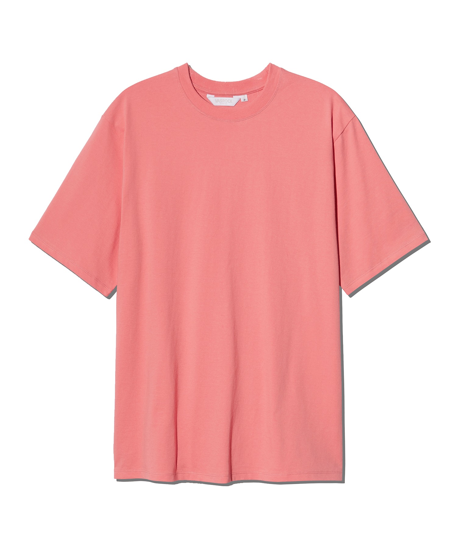 VASROCK,Side Square Short Sleeve T-shirt Pink