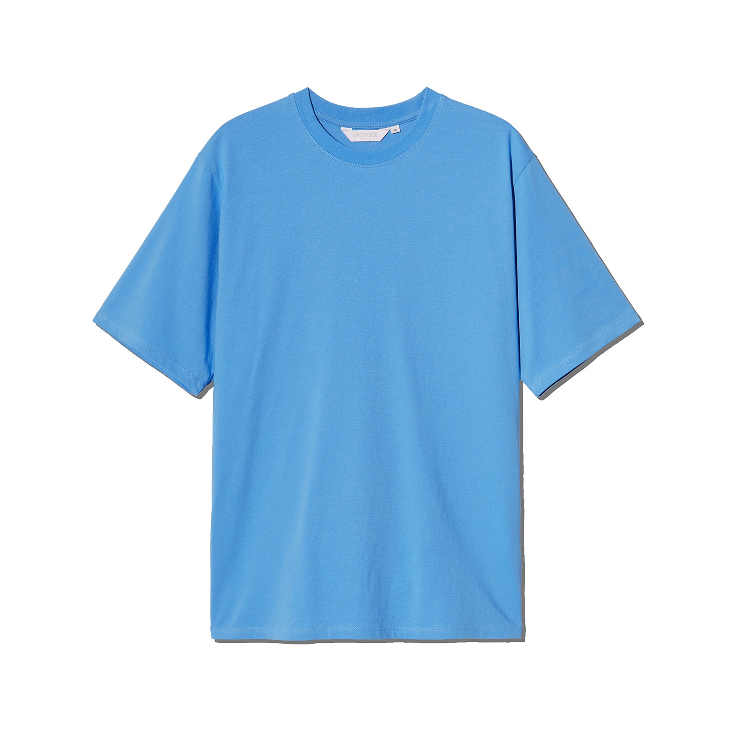 VASROCK,Side Square Short Sleeve T-shirt Blue