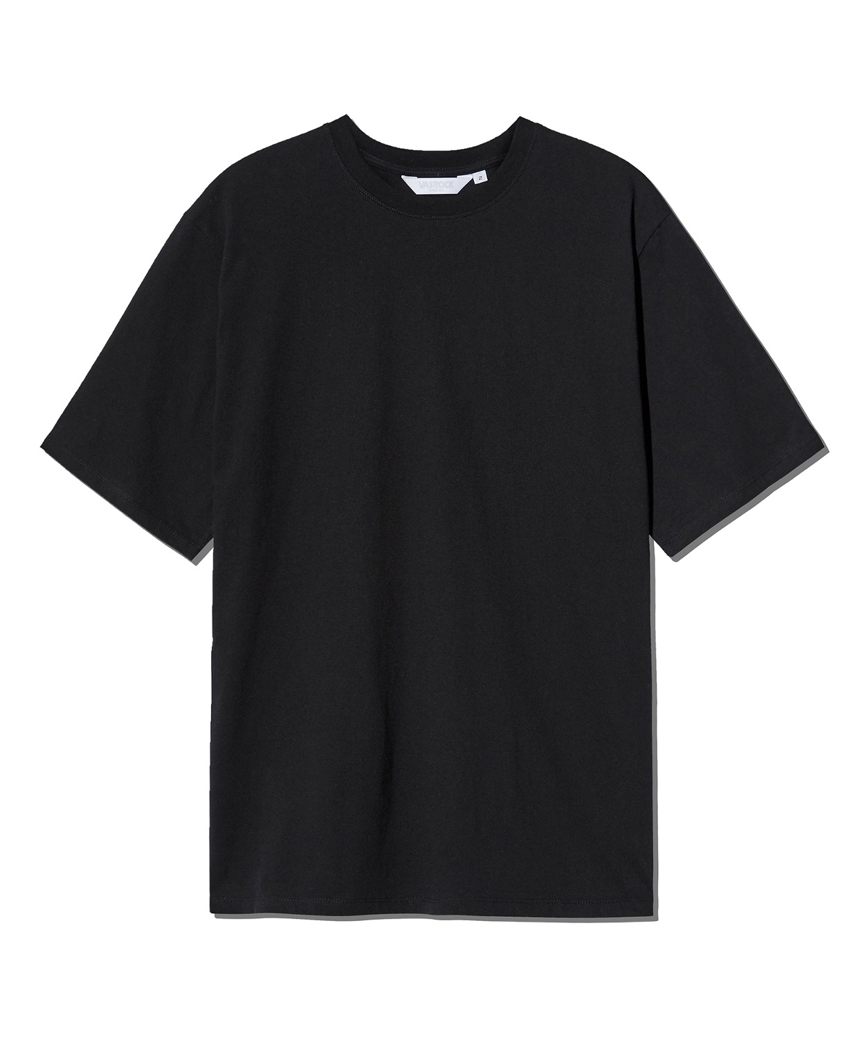 VASROCK,Side Square Short Sleeve T-shirt Black