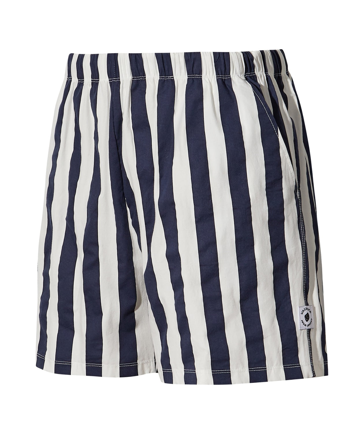 VASROCK,Stripe Cotton Shorts Navy