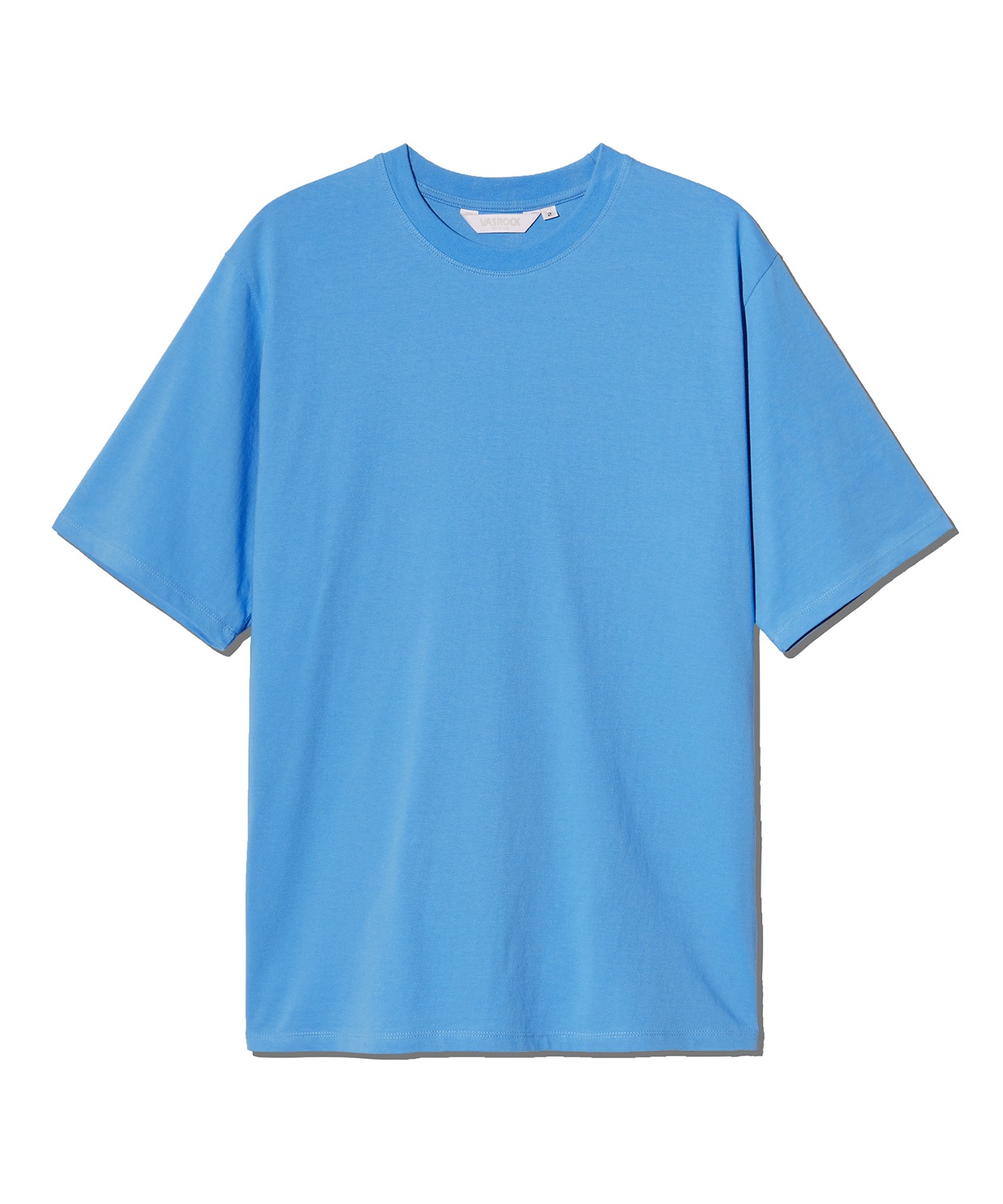 VASROCK,Side Square Short Sleeve T-shirt Blue